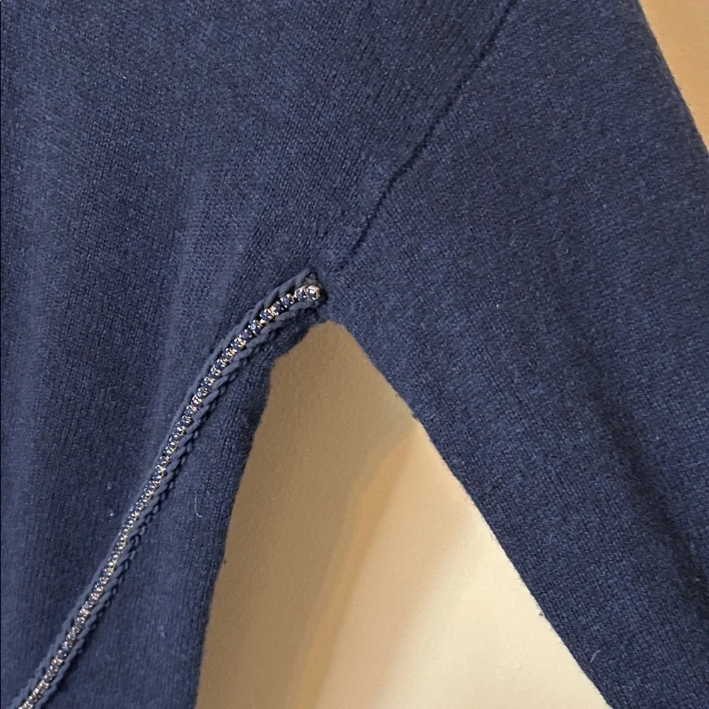 J. Crew Women’s Navy Blue Crewneck Sweater 100% Wool Size S